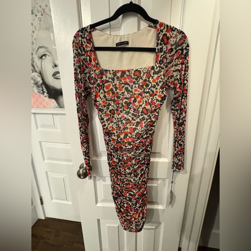 Tommy Hilfiger Multicolor Floral Long Sleeve Dress